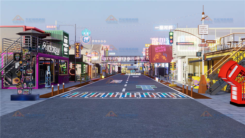 城市网红集装箱商业街区天宏集